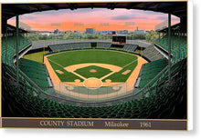 Load image into Gallery viewer, County Stadium 1961 - Canvas Print
