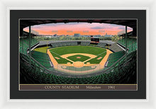 Load image into Gallery viewer, County Stadium 1961 - Framed Print
