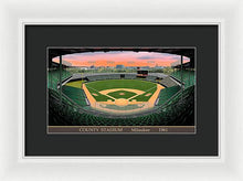 Load image into Gallery viewer, County Stadium 1961 - Framed Print
