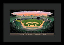 Load image into Gallery viewer, County Stadium 1961 - Framed Print
