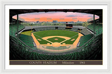 Load image into Gallery viewer, County Stadium 1961 - Framed Print
