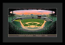 Load image into Gallery viewer, County Stadium 1961 - Framed Print
