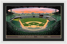 Load image into Gallery viewer, County Stadium 1961 - Framed Print
