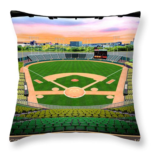 County Stadium 1961 - Throw Pillow