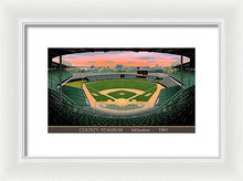 Load image into Gallery viewer, County Stadium 1961 - Framed Print
