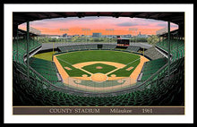 Load image into Gallery viewer, County Stadium 1961 - Framed Print
