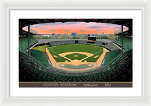 Load image into Gallery viewer, County Stadium 1961 - Framed Print
