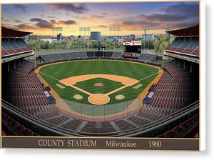 County Stadium 1982 - Canvas Print