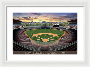 County Stadium 1982 - Framed Print