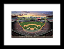 Load image into Gallery viewer, County Stadium 1982 - Framed Print
