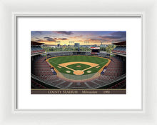 Load image into Gallery viewer, County Stadium 1982 - Framed Print
