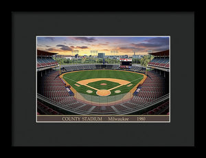 County Stadium 1982 - Framed Print