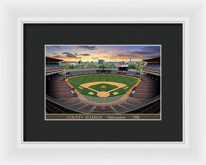 County Stadium 1982 - Framed Print