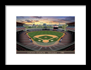 County Stadium 1982 - Framed Print