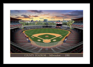 County Stadium 1982 - Framed Print