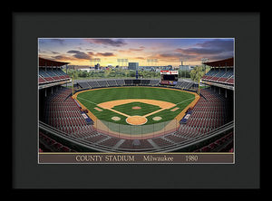 County Stadium 1982 - Framed Print