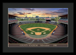 County Stadium 1982 - Framed Print