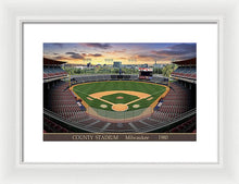 Load image into Gallery viewer, County Stadium 1982 - Framed Print
