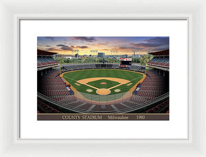 County Stadium 1982 - Framed Print