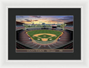 County Stadium 1982 - Framed Print