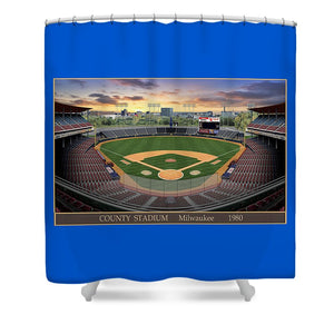 County Stadium 1982 - Shower Curtain