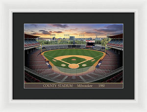 County Stadium 1982 - Framed Print