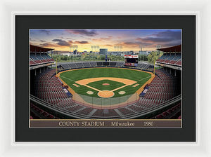 County Stadium 1982 - Framed Print