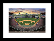 Load image into Gallery viewer, County Stadium 1982 - Framed Print
