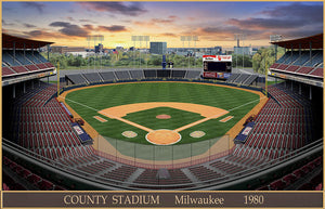 County Stadium 1982 - Art Print