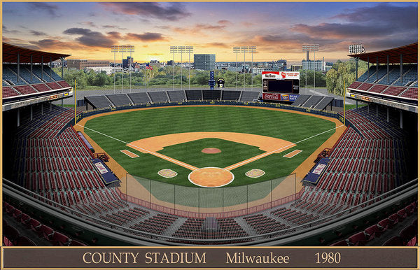 County Stadium 1982 - Art Print