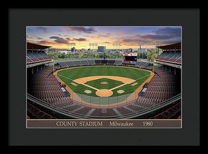 County Stadium 1982 - Framed Print