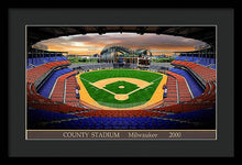 Load image into Gallery viewer, County Stadium 2000 - Framed Print
