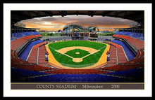 Load image into Gallery viewer, County Stadium 2000 - Framed Print
