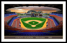 Load image into Gallery viewer, County Stadium 2000 - Framed Print
