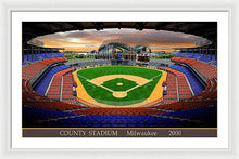 Load image into Gallery viewer, County Stadium 2000 - Framed Print
