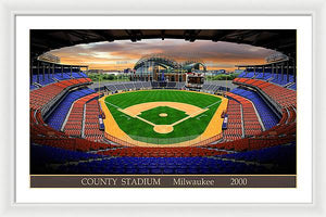 County Stadium 2000 - Framed Print