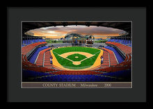 Load image into Gallery viewer, County Stadium 2000 - Framed Print
