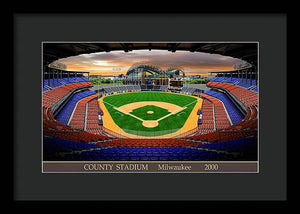 County Stadium 2000 - Framed Print