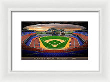 Load image into Gallery viewer, County Stadium 2000 - Framed Print
