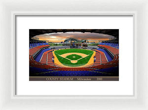 County Stadium 2000 - Framed Print