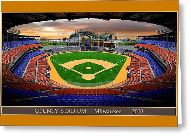 County Stadium 2000 - Greeting Card