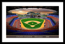 Load image into Gallery viewer, County Stadium 2000 - Framed Print
