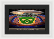 Load image into Gallery viewer, County Stadium 2000 - Framed Print
