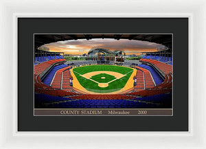 County Stadium 2000 - Framed Print