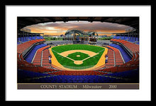 Load image into Gallery viewer, County Stadium 2000 - Framed Print
