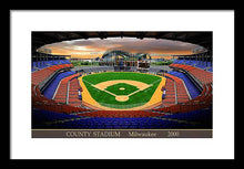 Load image into Gallery viewer, County Stadium 2000 - Framed Print
