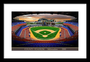 County Stadium 2000 - Framed Print