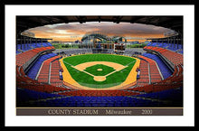 Load image into Gallery viewer, County Stadium 2000 - Framed Print
