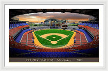 Load image into Gallery viewer, County Stadium 2000 - Framed Print
