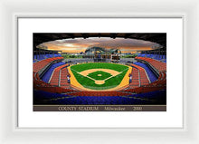 Load image into Gallery viewer, County Stadium 2000 - Framed Print
